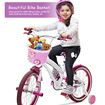 Picture of Kids’ Bicycle Front Basket – Pink With Flowers